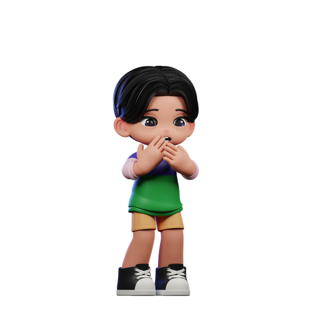 Afraid man  3D Icon