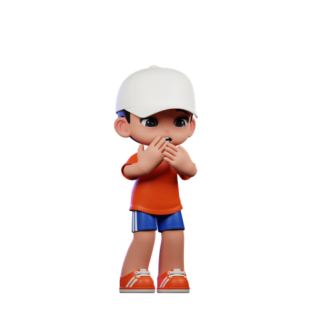 Afraid Man  3D Icon
