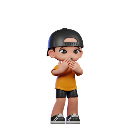 Afraid Man  3D Icon