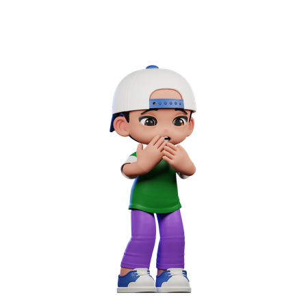 Afraid Man  3D Icon