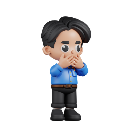 Afraid Teacher  3D Icon