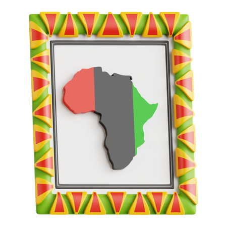 Africa Map  3D Icon