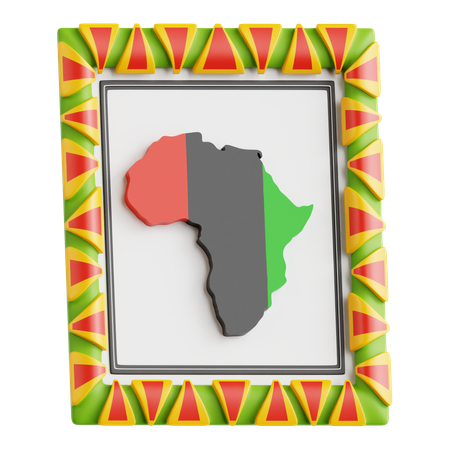 Mapa de África  3D Icon