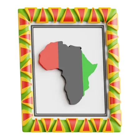 Mapa de África  3D Icon