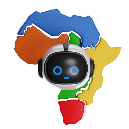African Language Ai  3D Icon