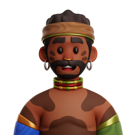 AFRICAN PEOPLE  3D Icon