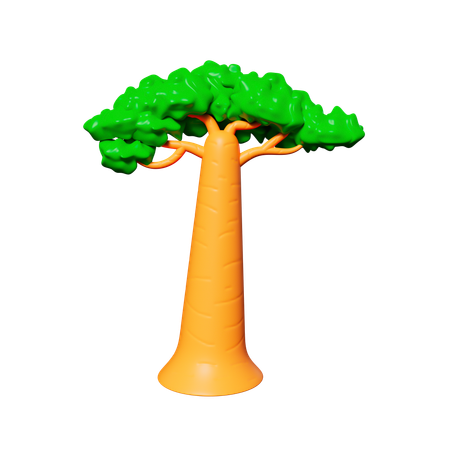 African Tree  3D Icon