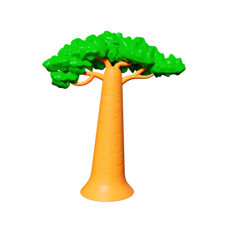 African Tree  3D Icon