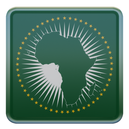 African Union Flag  3D Flag