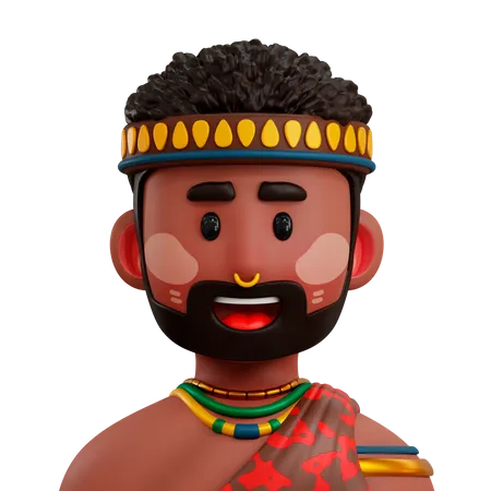 Africano  3D Icon