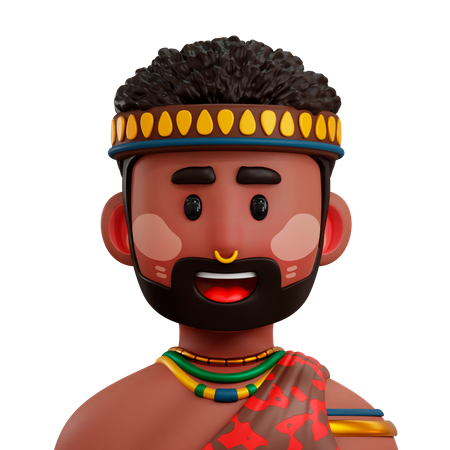 Afrikanisch  3D Icon