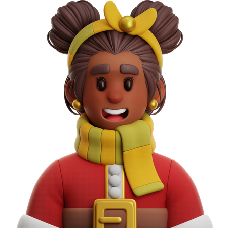 Afrikanische Frau  3D Icon