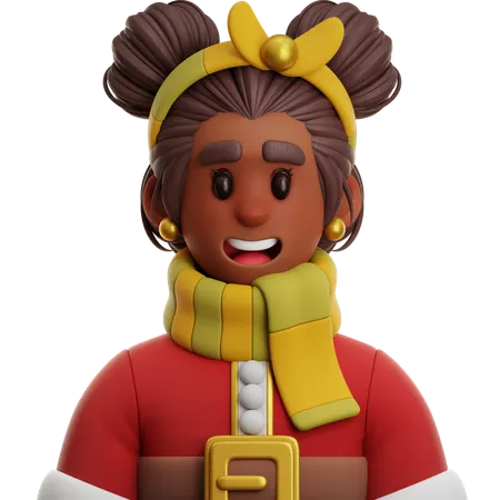 Afrikanische Frau  3D Icon