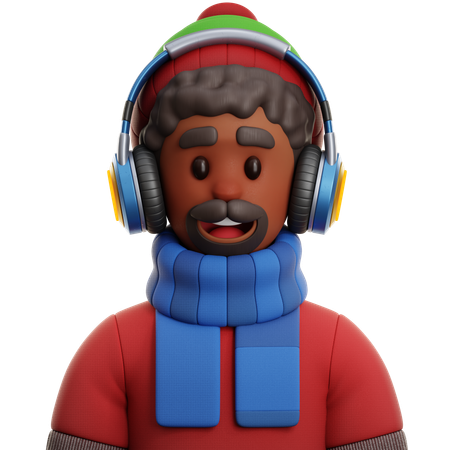 Afrikanischer Mann  3D Icon