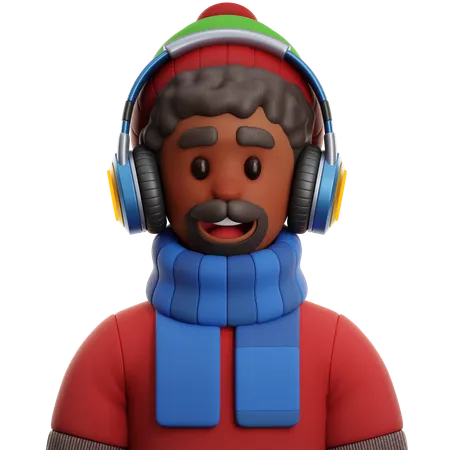 Afrikanischer Mann  3D Icon