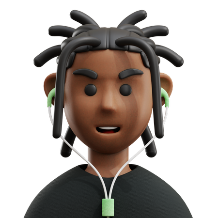 Afro Avatar 3D Icon