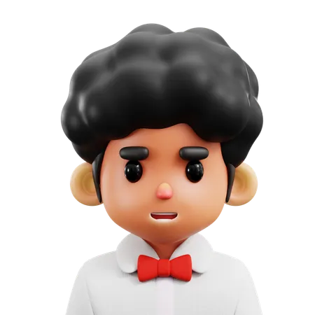 Afro Boy  3D Icon