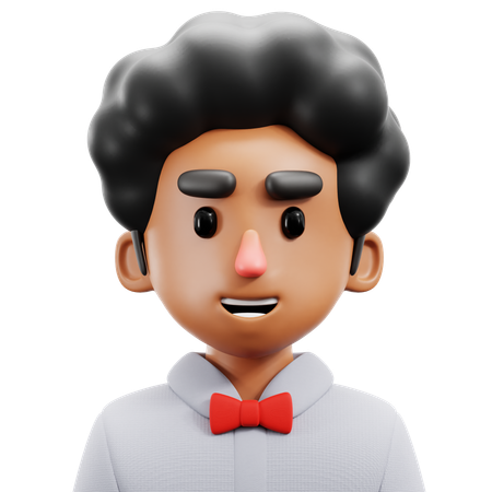 Afro Boy  3D Icon