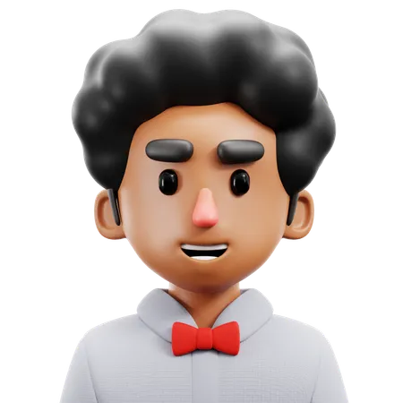 Afro Boy  3D Icon