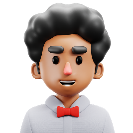 Garçon afro  3D Icon