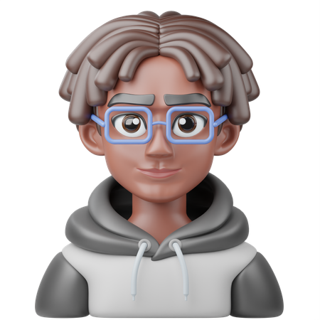 Menino afro  3D Icon