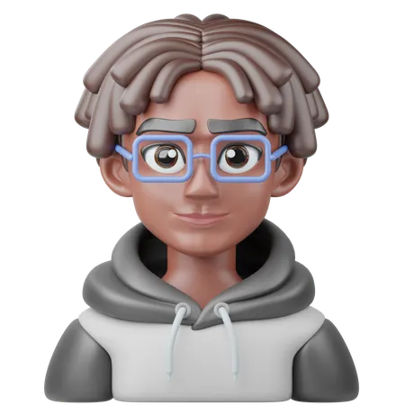 Menino afro  3D Icon