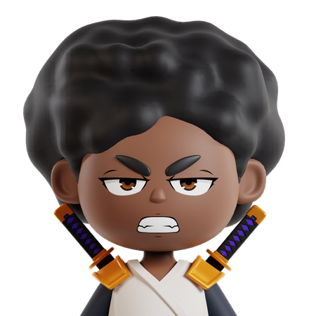 Afro samurái  3D Icon