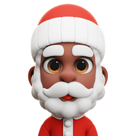 AFRO-WEIHNACHTSMANN  3D Icon