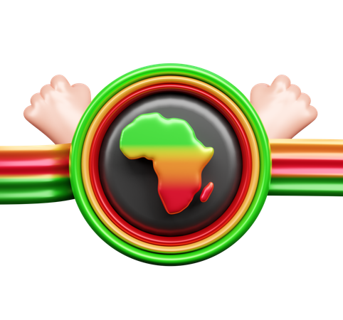 Afroamericano  3D Icon