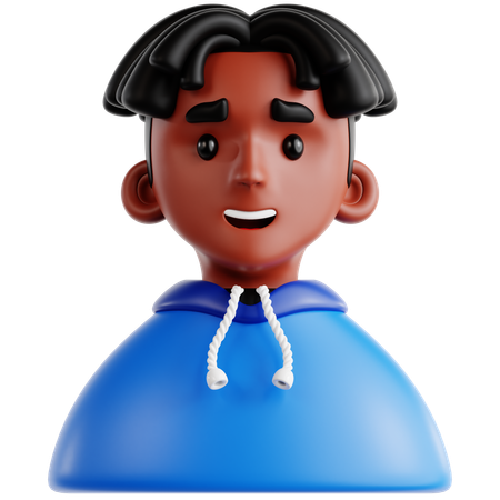 Afroamerikanischer Junge  3D Icon