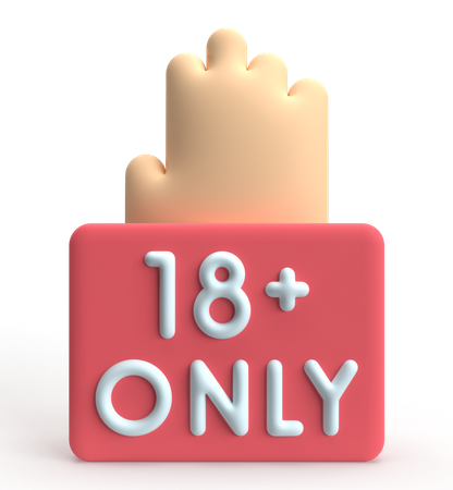 Age Limit  3D Icon