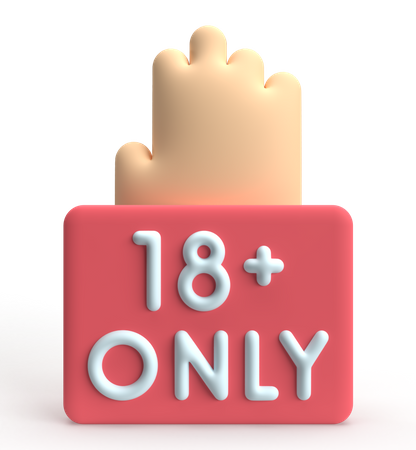 Age Limit  3D Icon