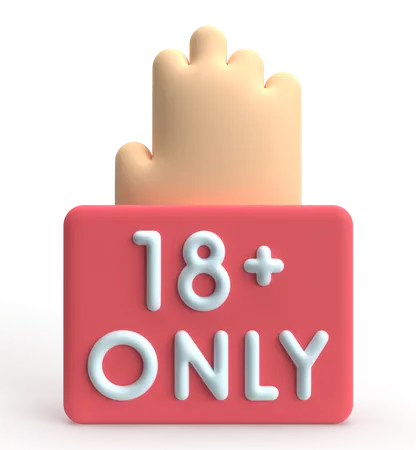 Age Limit  3D Icon
