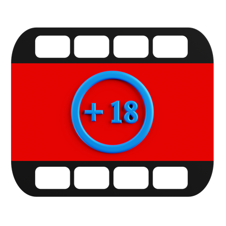 Age Limit For Viewing Films  3D Icon