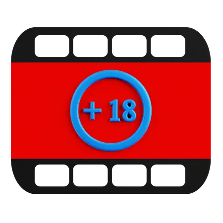 Age Limit For Viewing Films  3D Icon