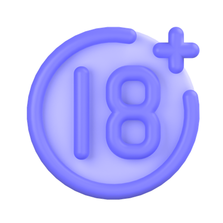 Age Restriction  3D Icon