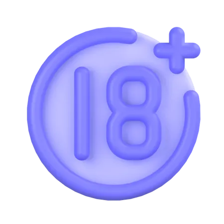 Age Restriction  3D Icon