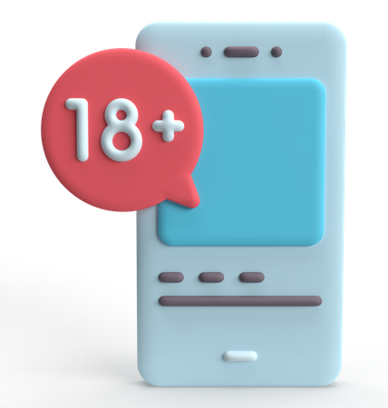 Age Restriction  3D Icon