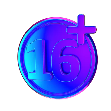 Age Restriction  3D Icon