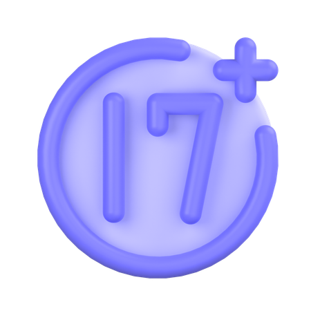 Age Restriction  3D Icon