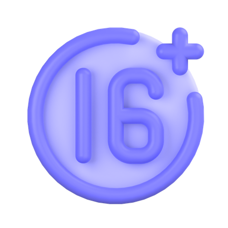 Age Restriction  3D Icon