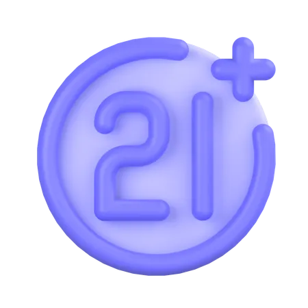 Age Restriction  3D Icon