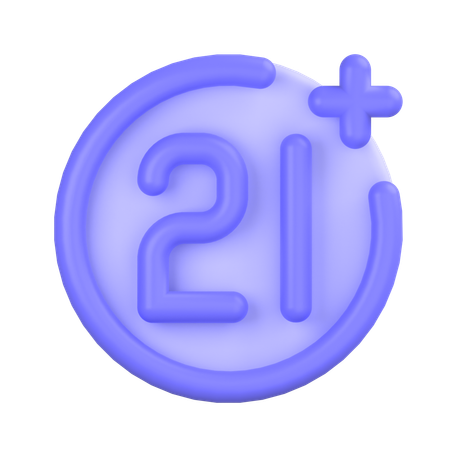 Age Restriction  3D Icon