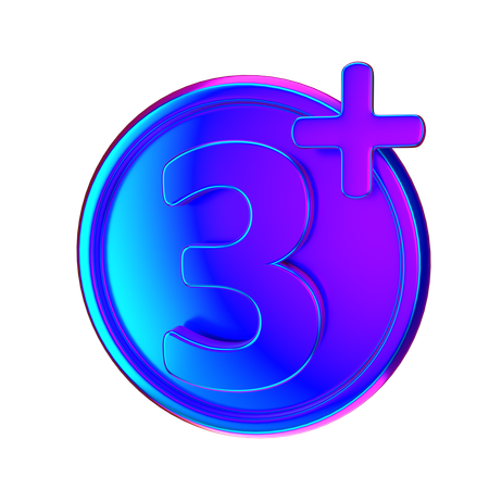 Age Restriction  3D Icon