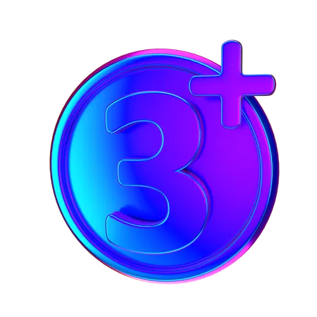 Age Restriction  3D Icon