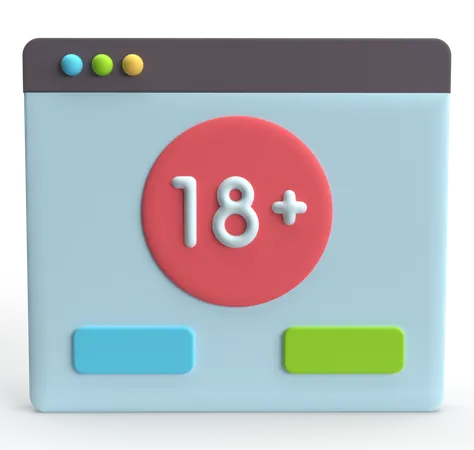 Age Verification  3D Icon