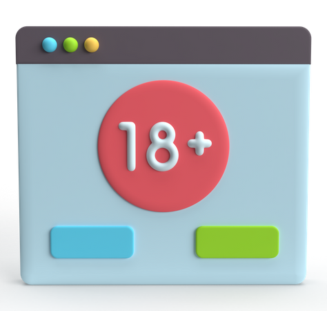 Age Verification  3D Icon