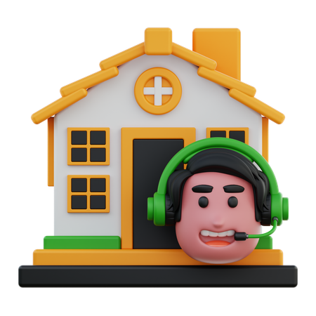 Maison d'agence  3D Icon