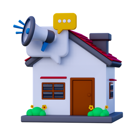 Agência doméstica  3D Icon