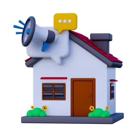 Agência doméstica  3D Icon